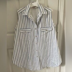 Oh! mamma Sleeveless Button Down